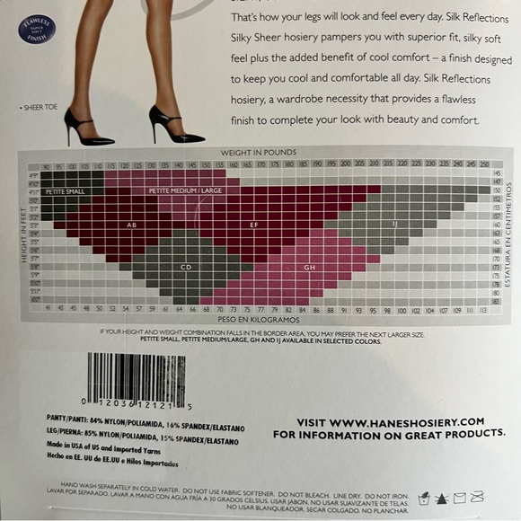 Hanes Silk Reflections Silky Sheer Hosiery (set of 3) - Picture 2 of 5